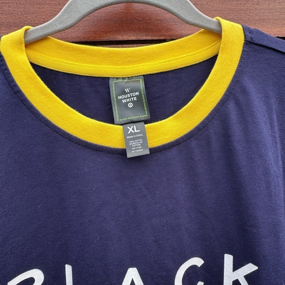 Houston White Black Excellence Navy T-Shirt Size XL NWT - Picture 4 of 6